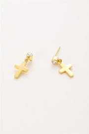 Ohrstecker Kreuz Anhänger