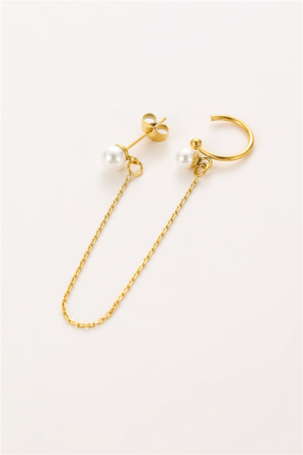 Ohrring Perlen mit Earcuff
