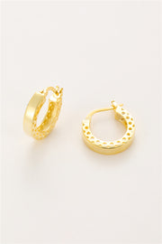 Round hoop earrings