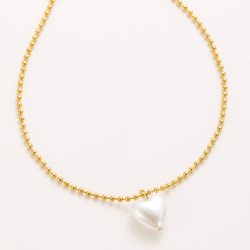 Halskette Heart of Pearls