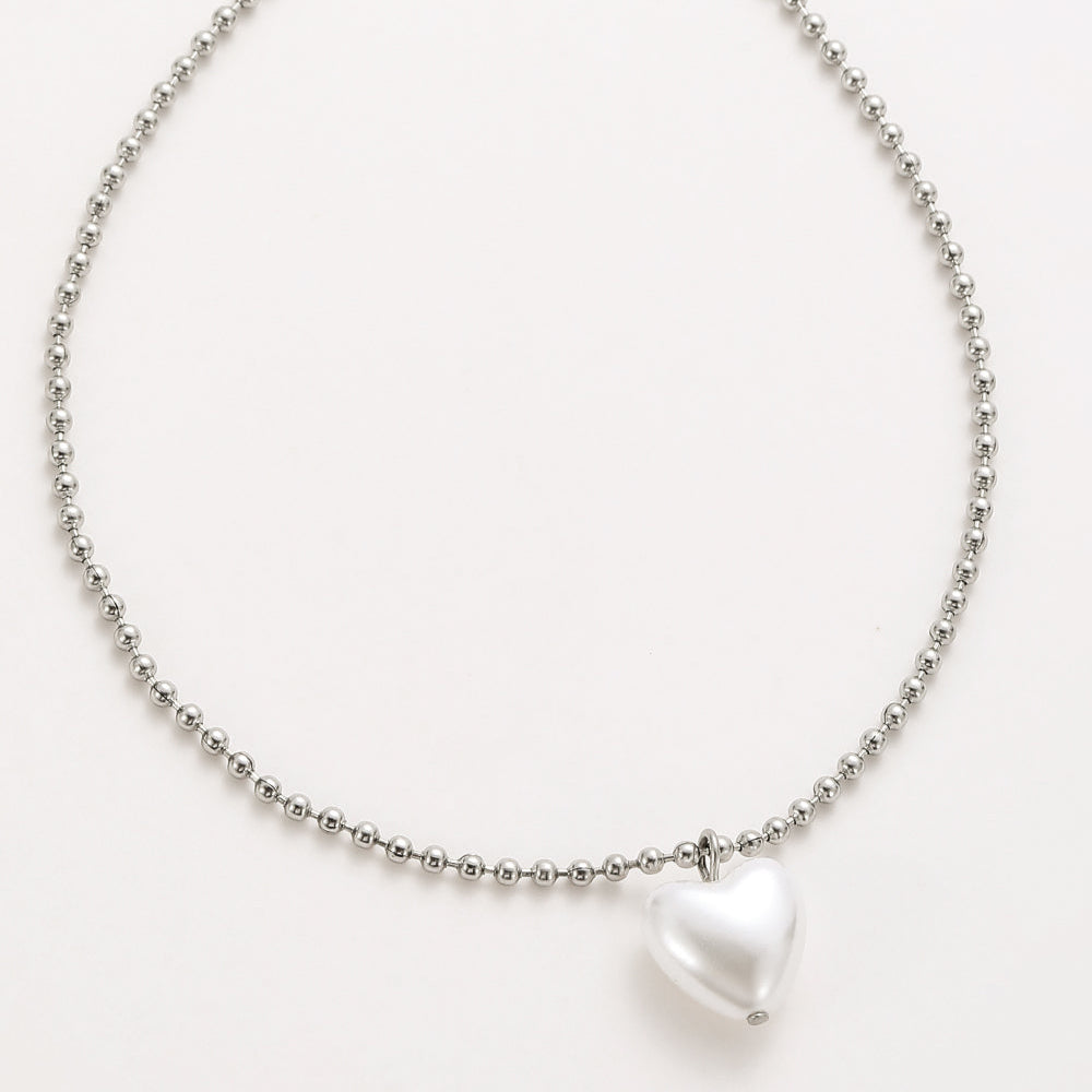 Halskette Heart of Pearls