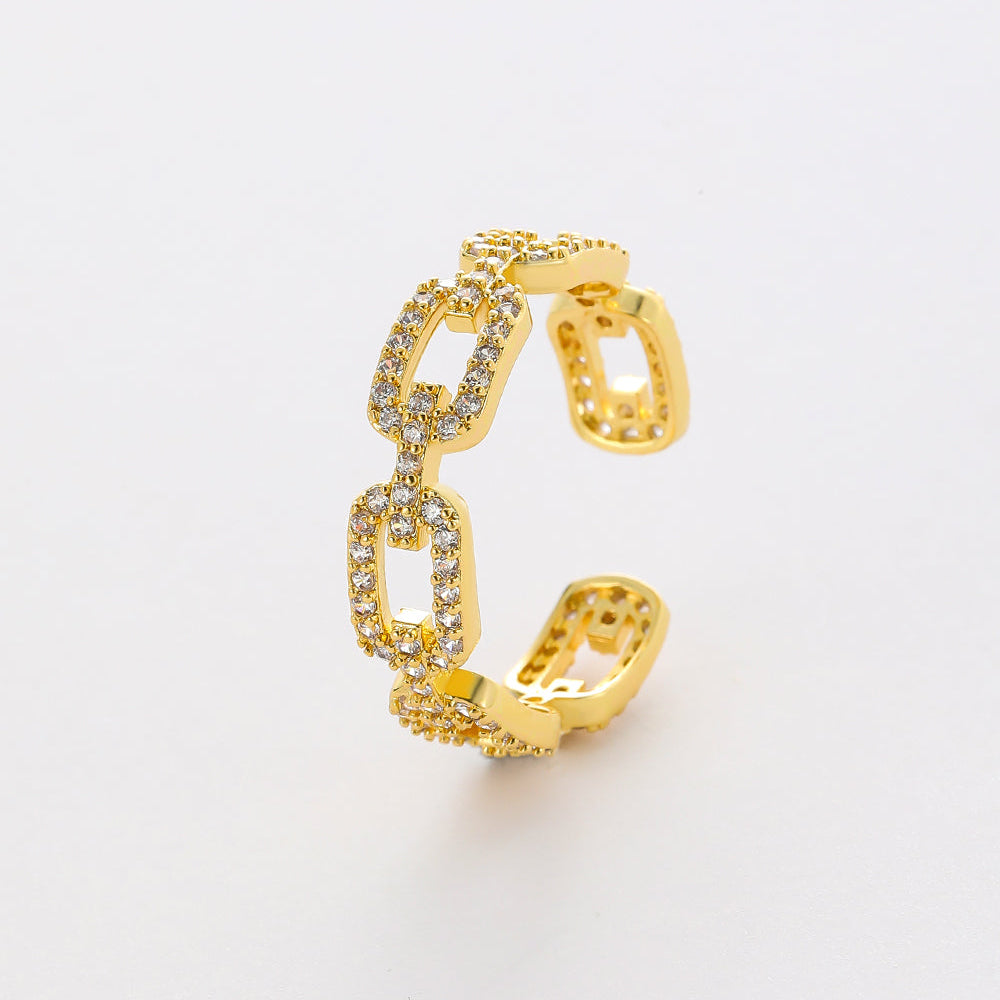 Anker Ring mit Zirkonia