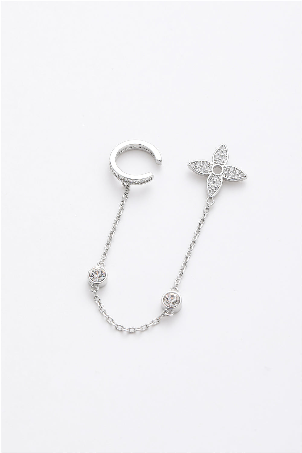 Ohrstecker Flower mit Earcuff
