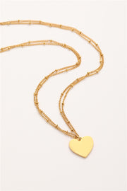 Halskette Double Heart mit Gravur