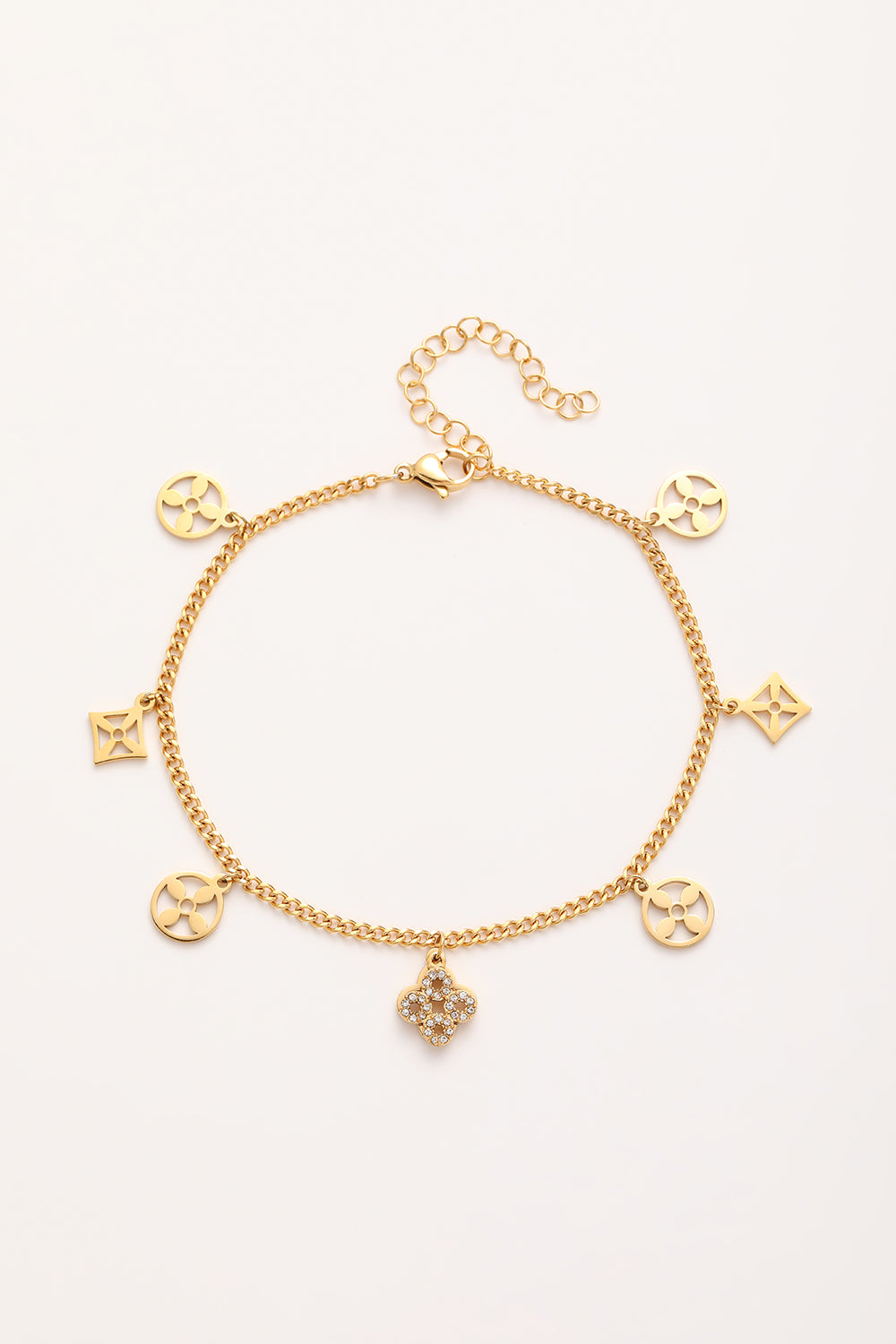 Ankle chain Estilo with zirconia