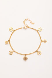 Fußkette Estilo mit Zirkonia