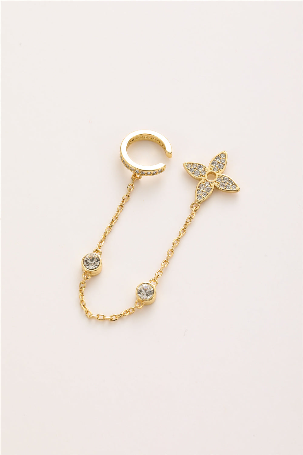 Ohrstecker Flower mit Earcuff
