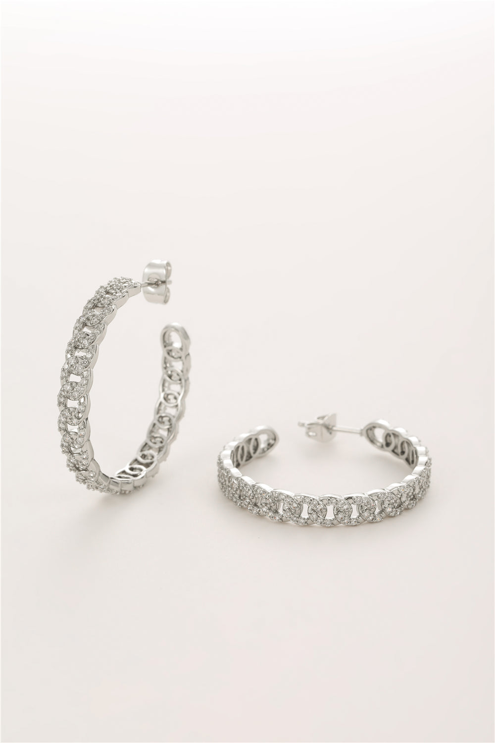 Kreolen Chain-Style mit Zirkonia