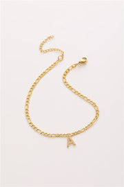 Figaro anklet with letter
