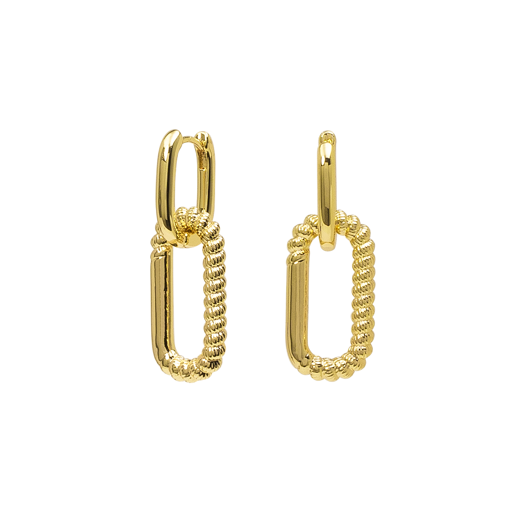 Earrings Oval Hoops