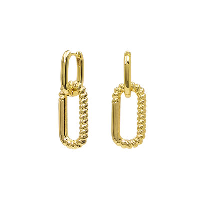 Earrings Oval Hoops