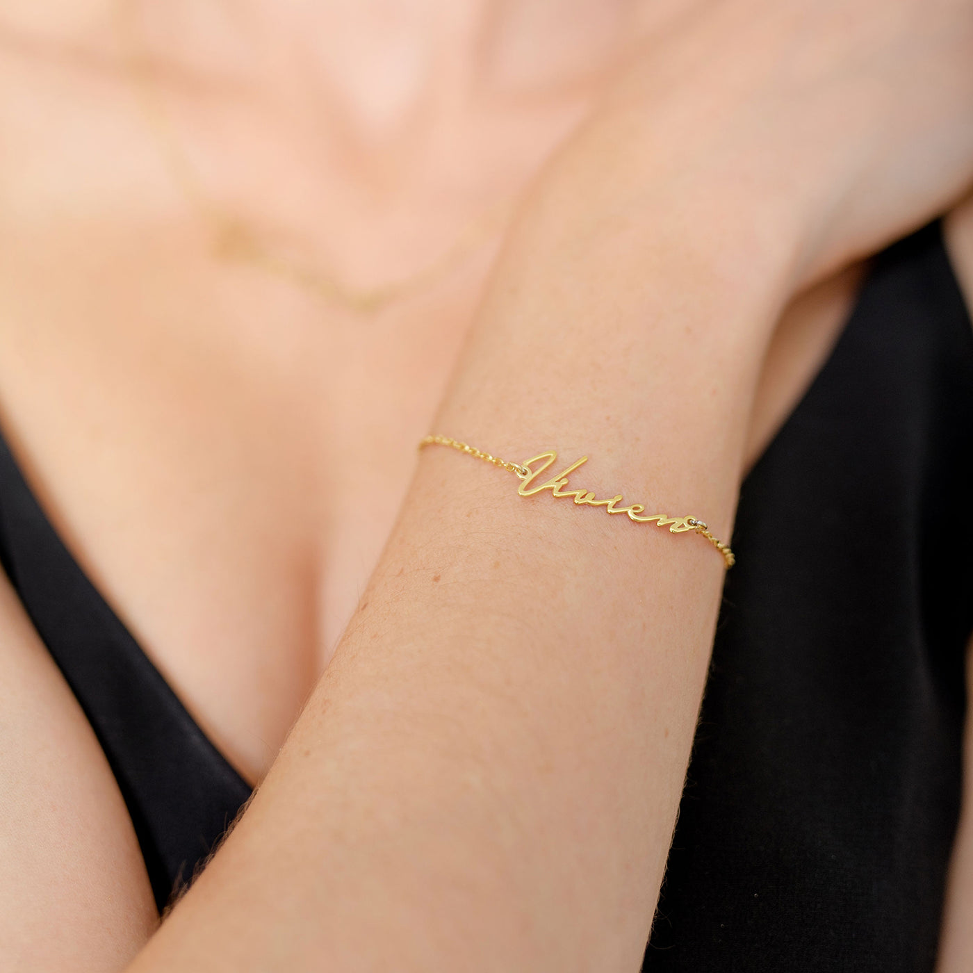14K - 585er Gold Namensarmband - Var. Notera