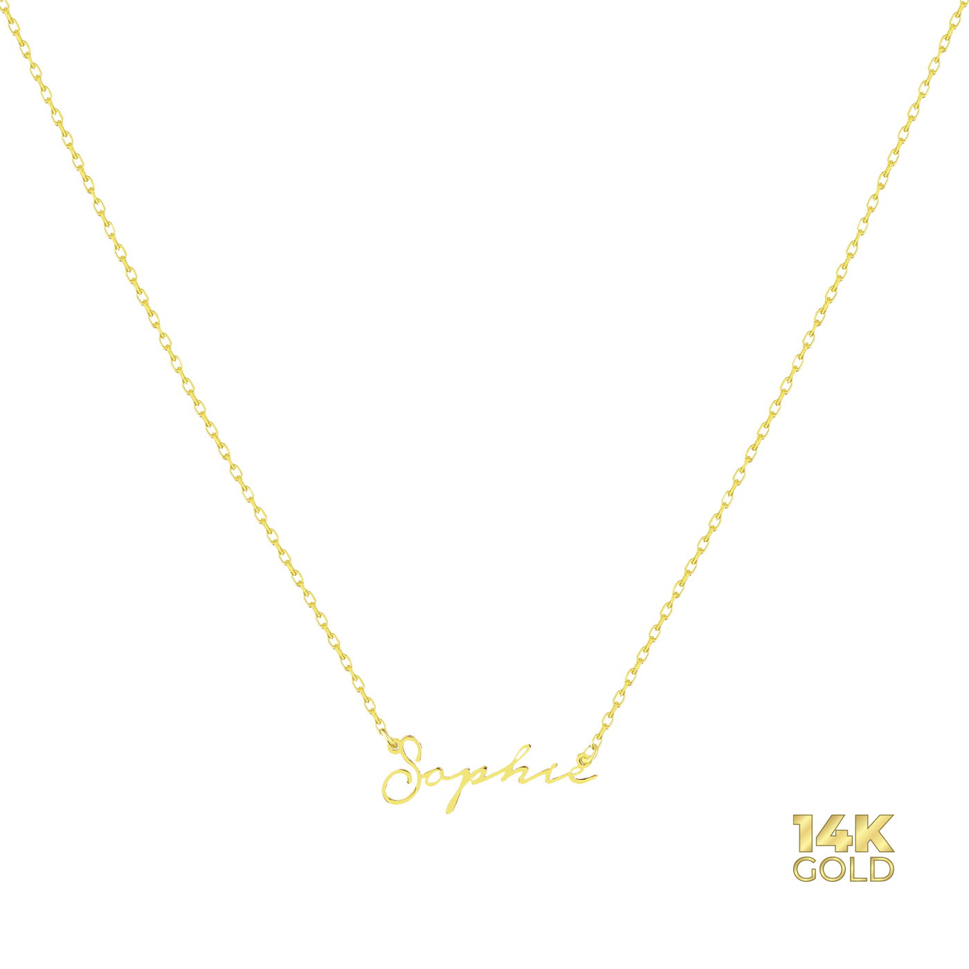 14K - 585 gold name chain - Var. Notera