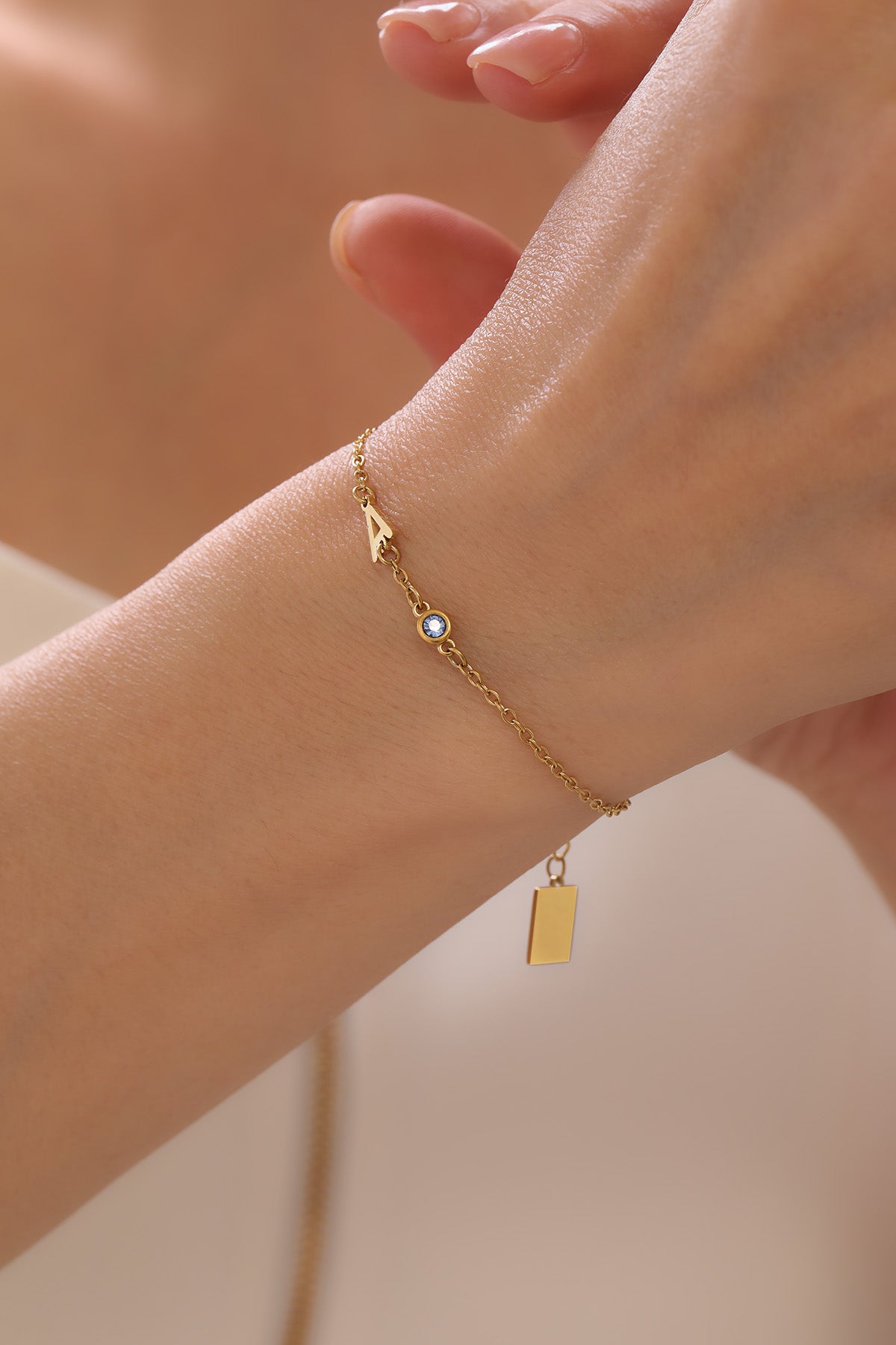 Birthstones Letter Armband
