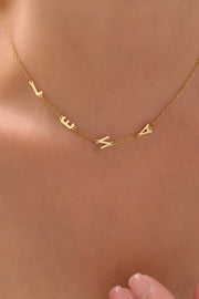 Side Letter Halskette