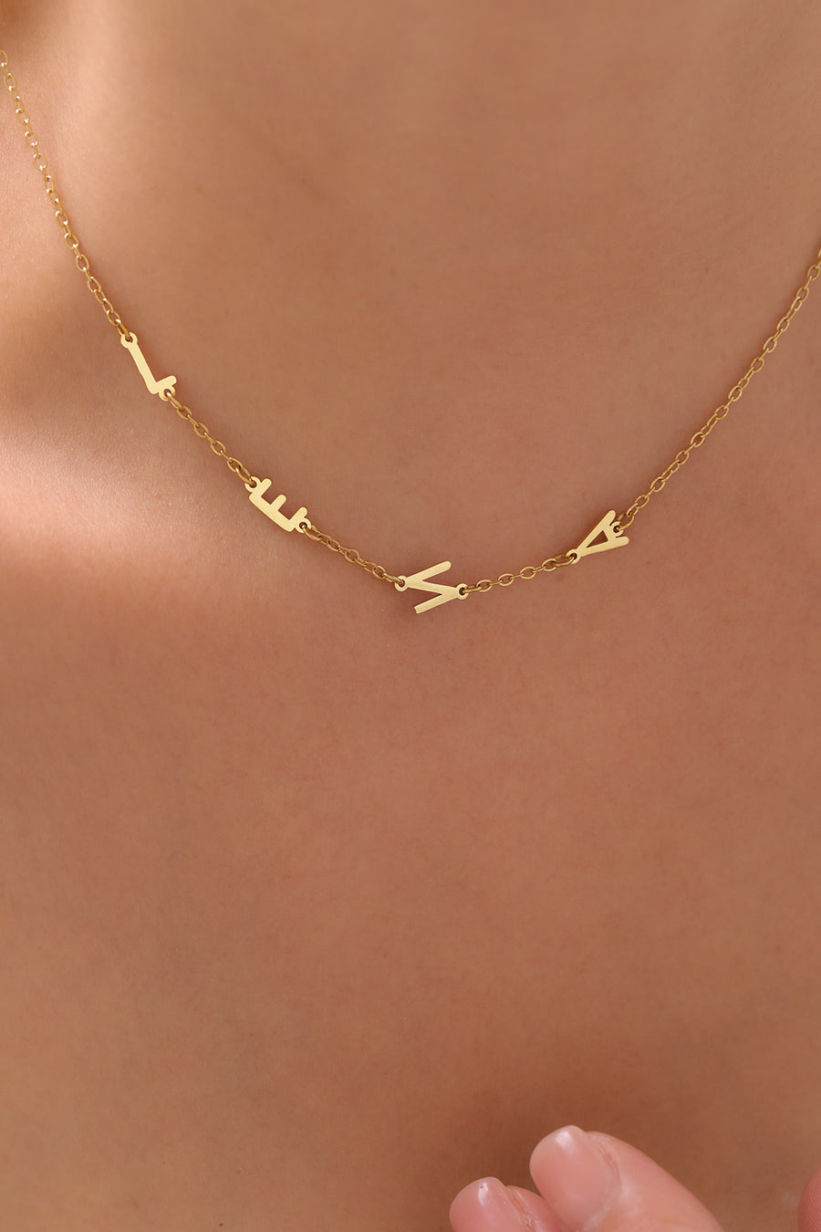 Side Letter Halskette