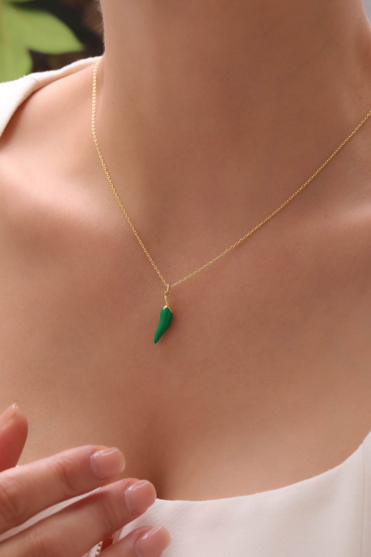 Green Peppo Halskette