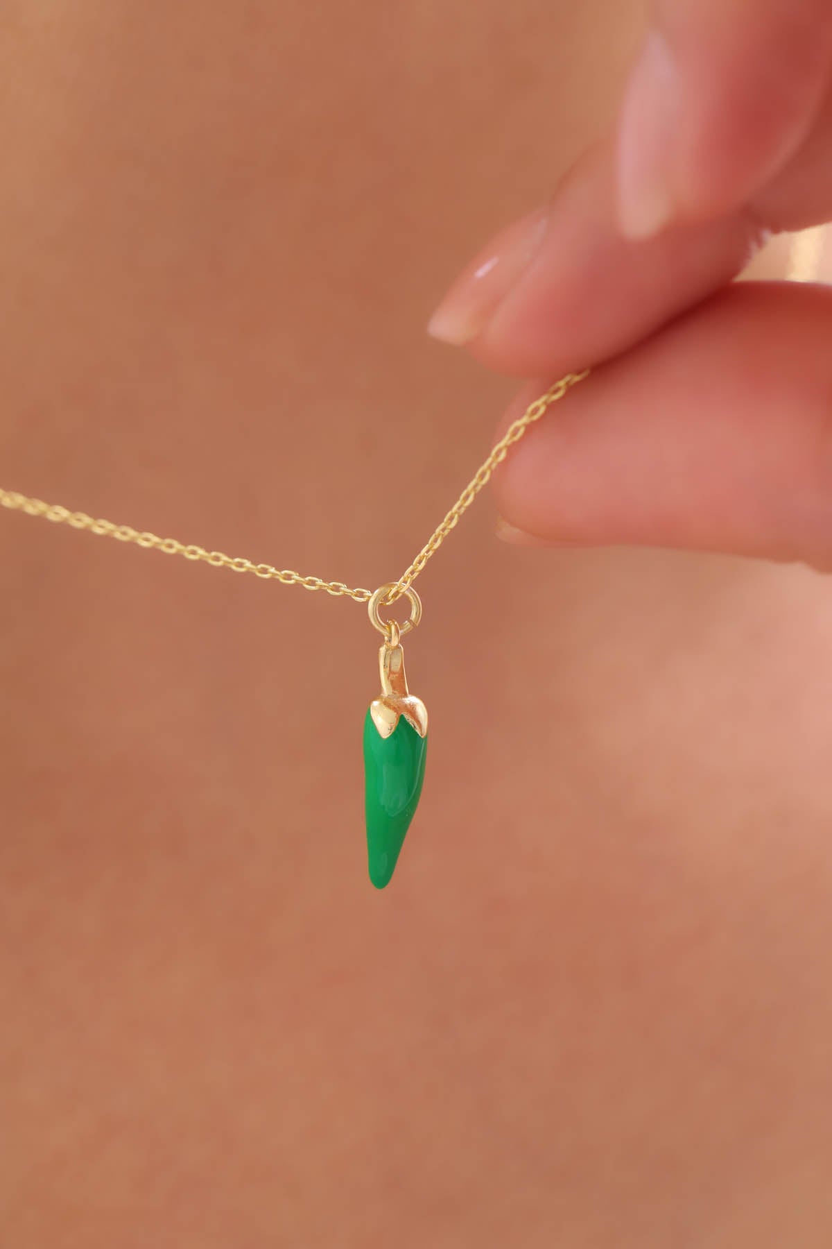 Green Peppo Halskette