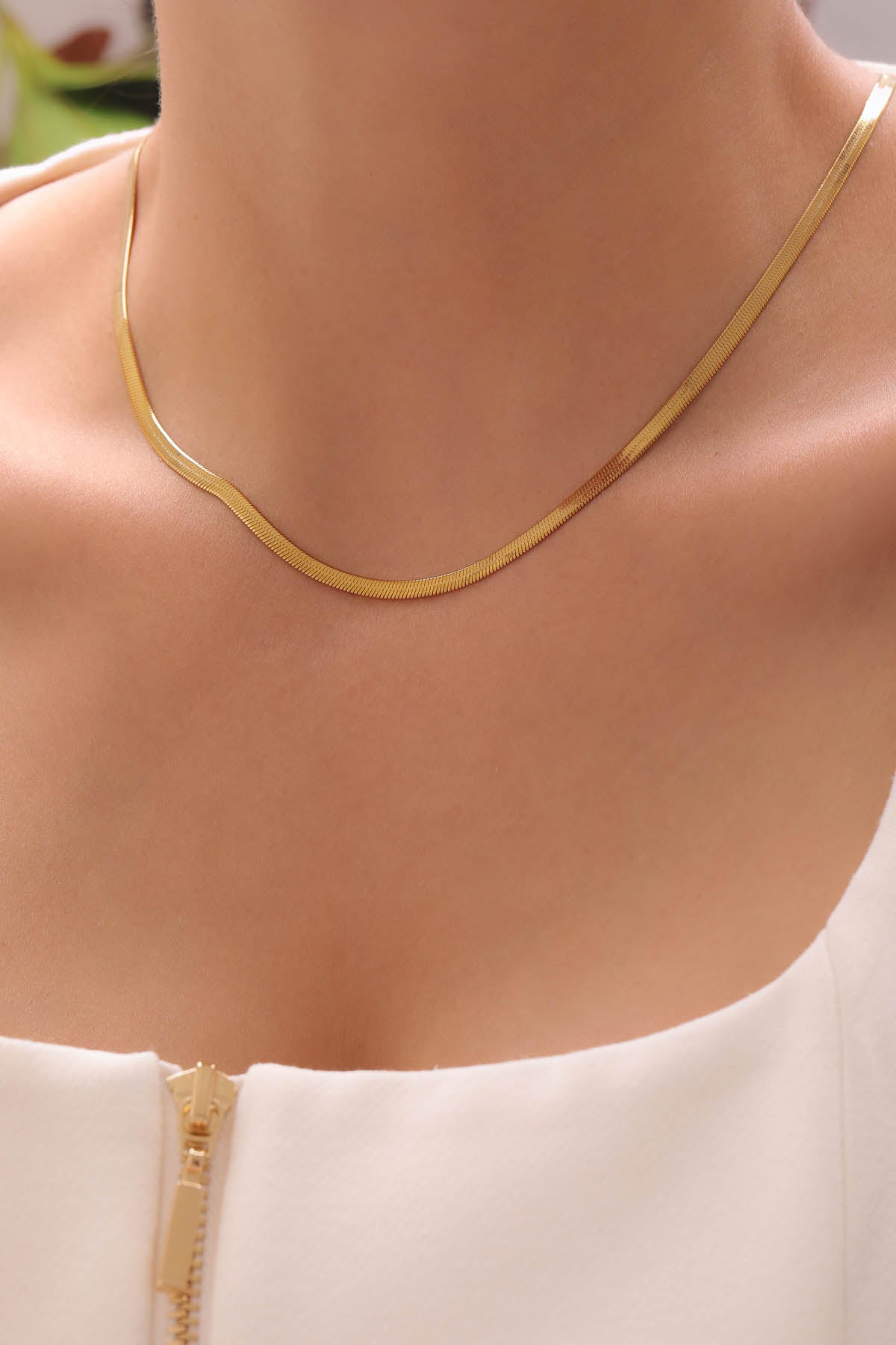 Collier ras du cou serpent