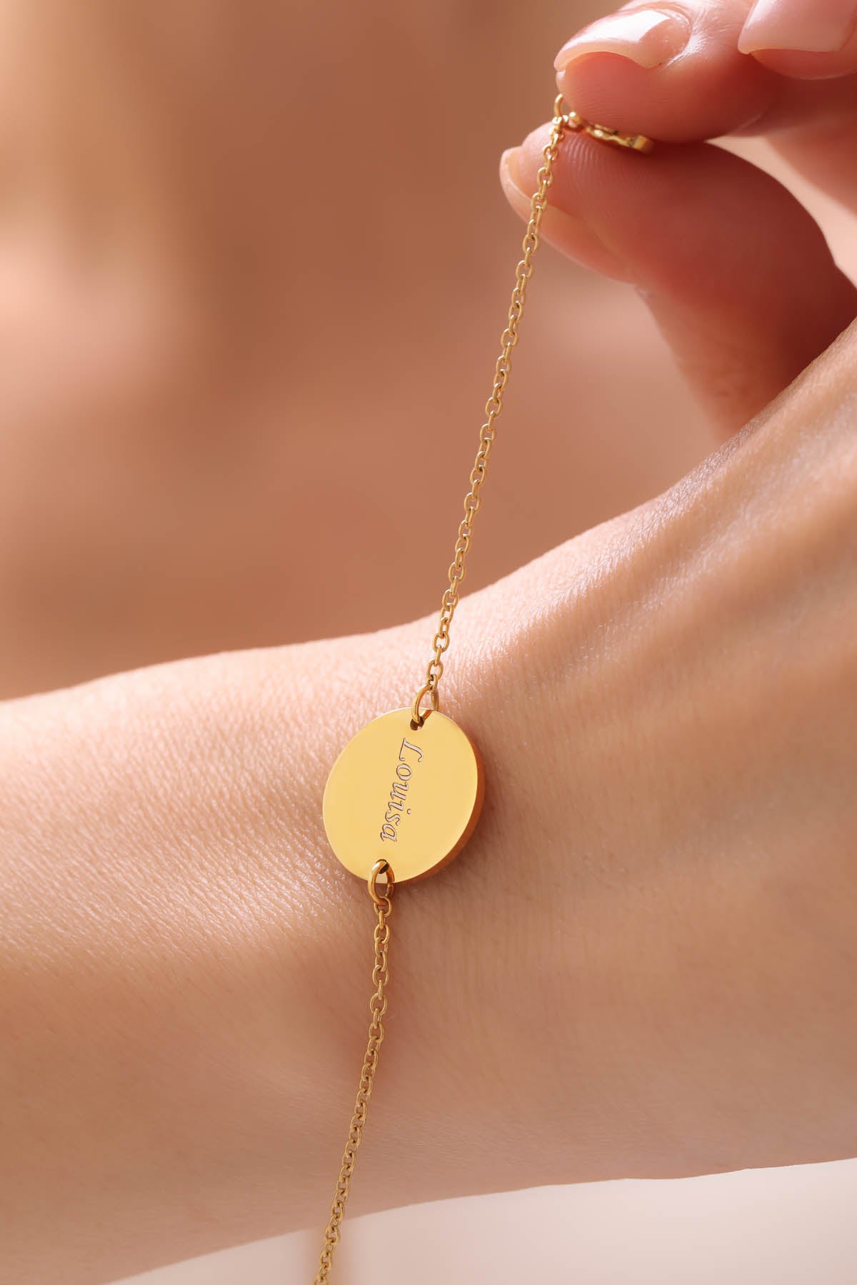 Armband Plate mit Gravur