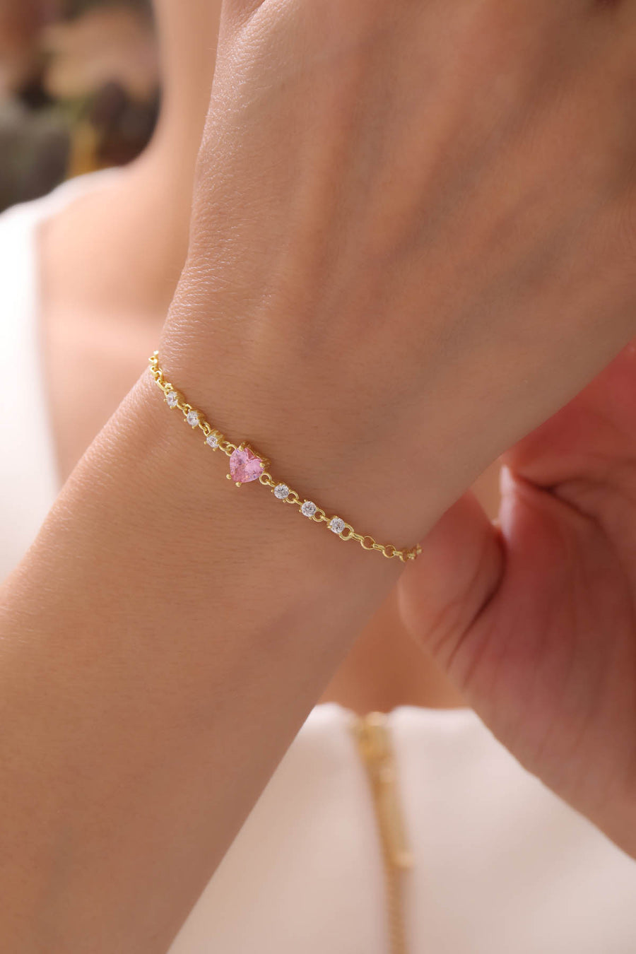 Dewdrop Love Rosé Armband
