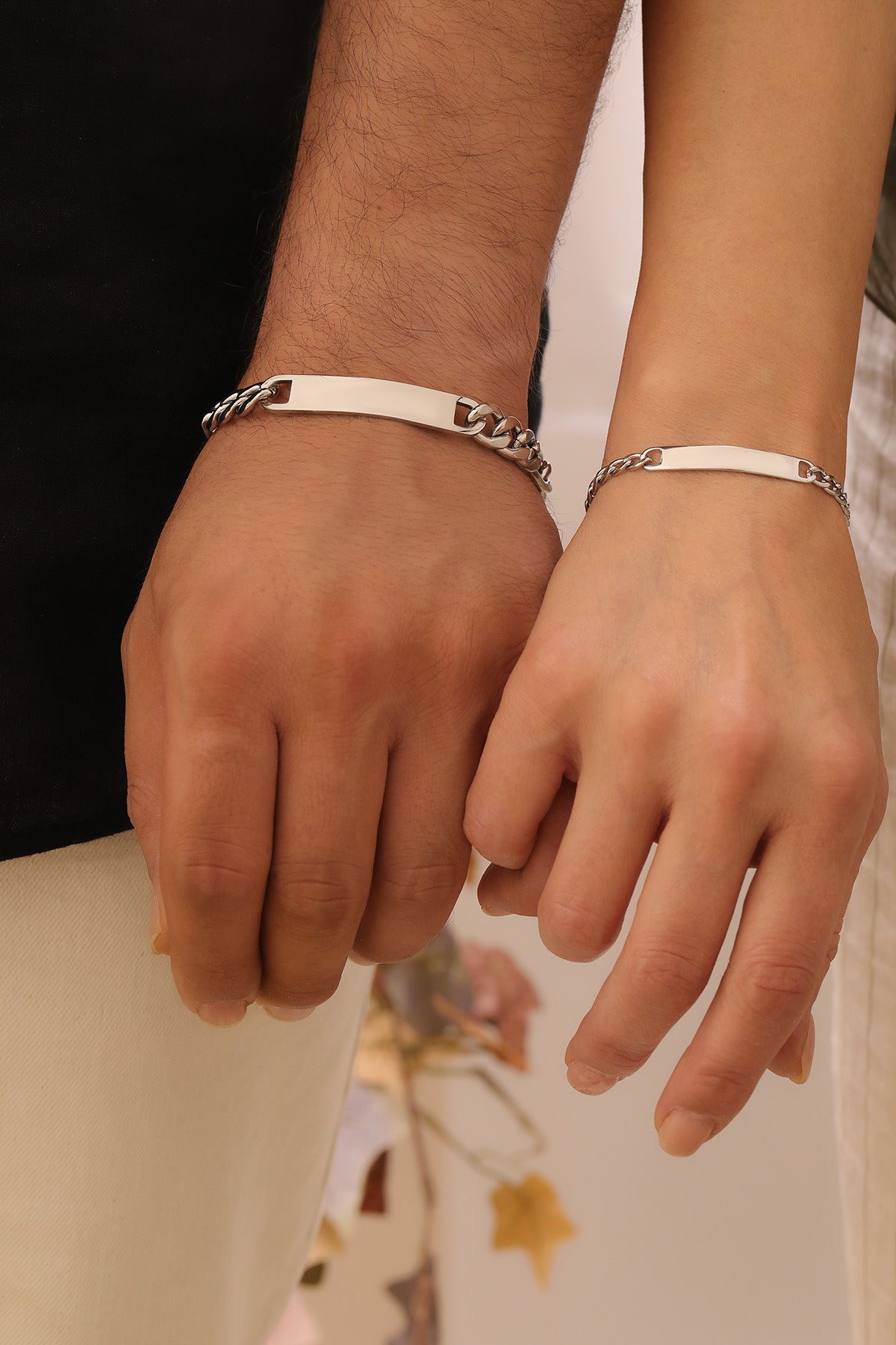 ID-Partnerarmband mit Gravur