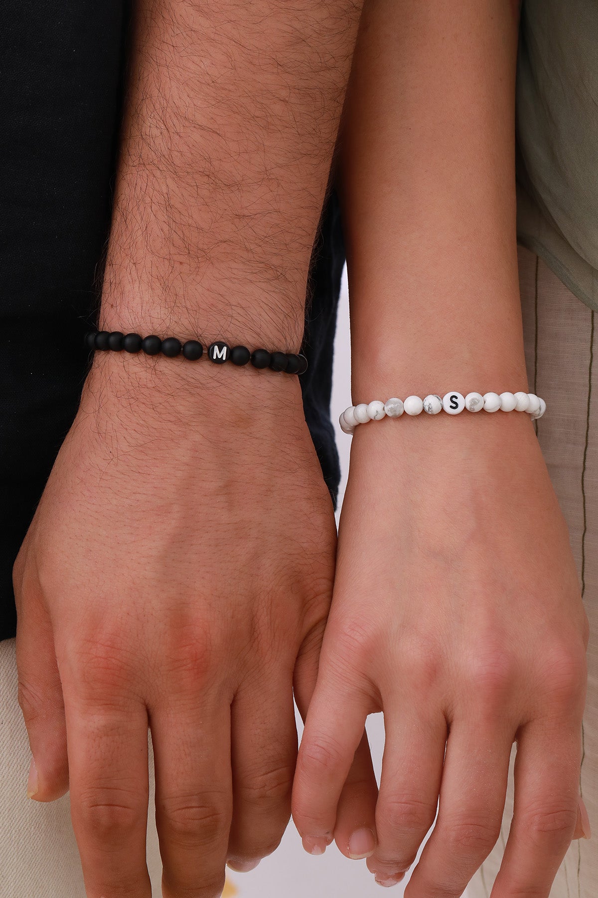 Beaded bracelets with letter