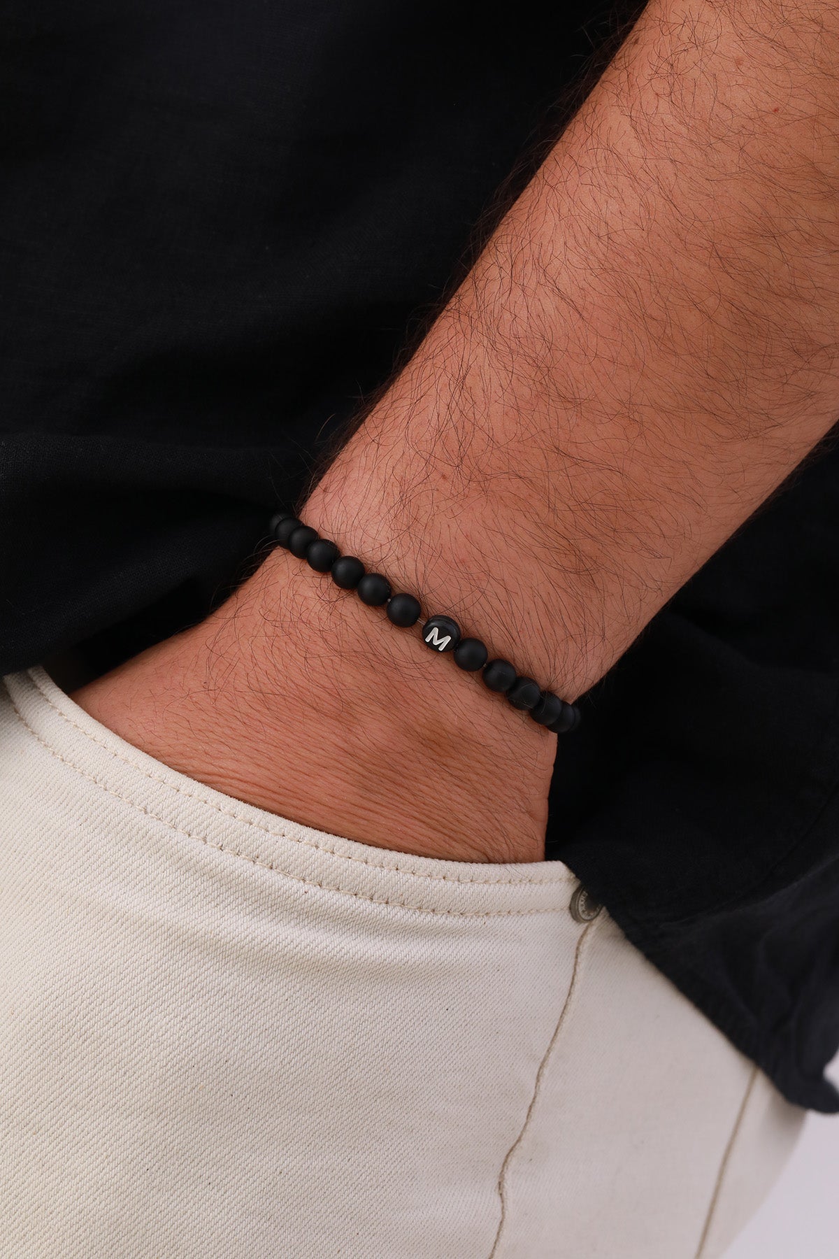 Beaded bracelets with letter
