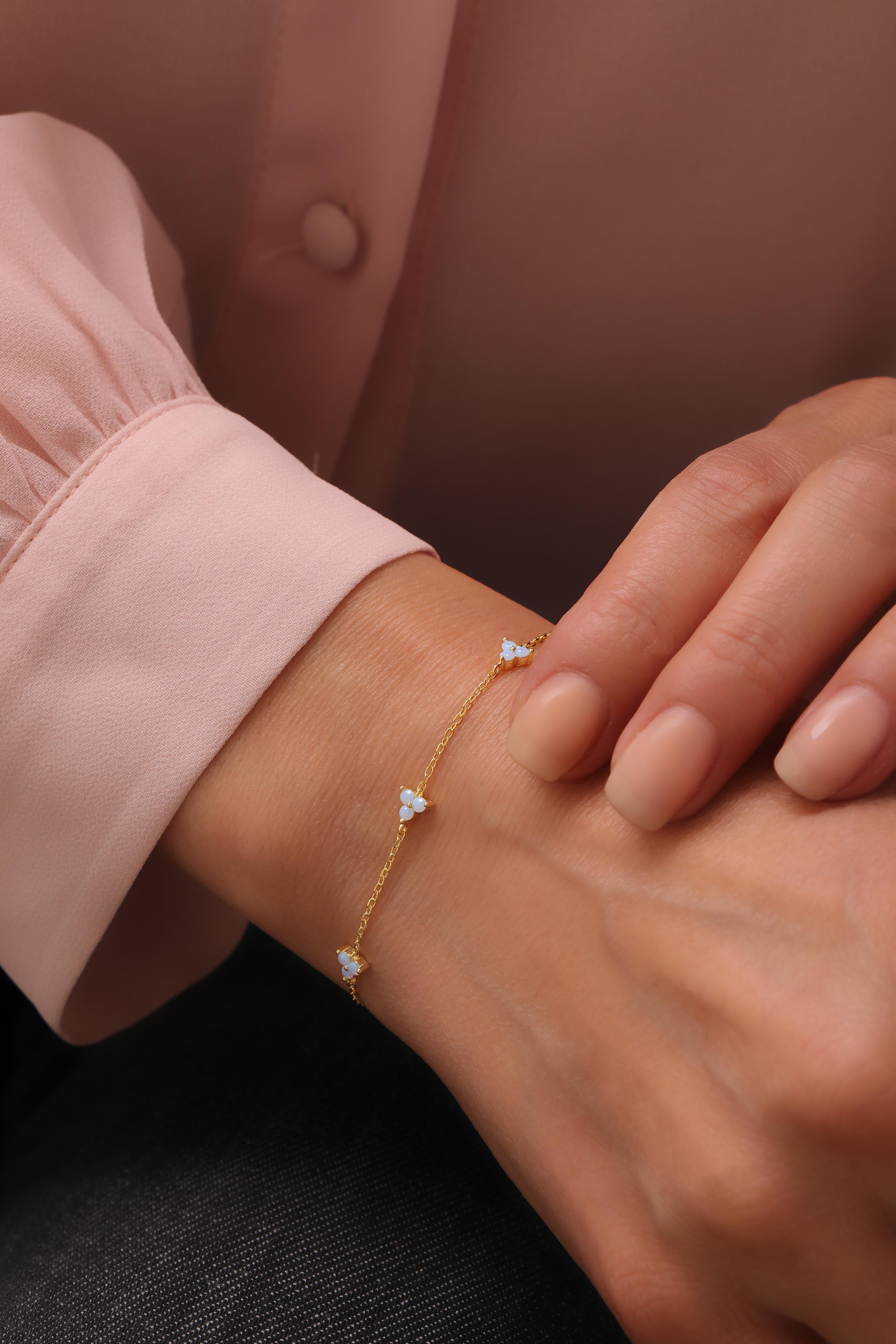 Blue Lilia Armband