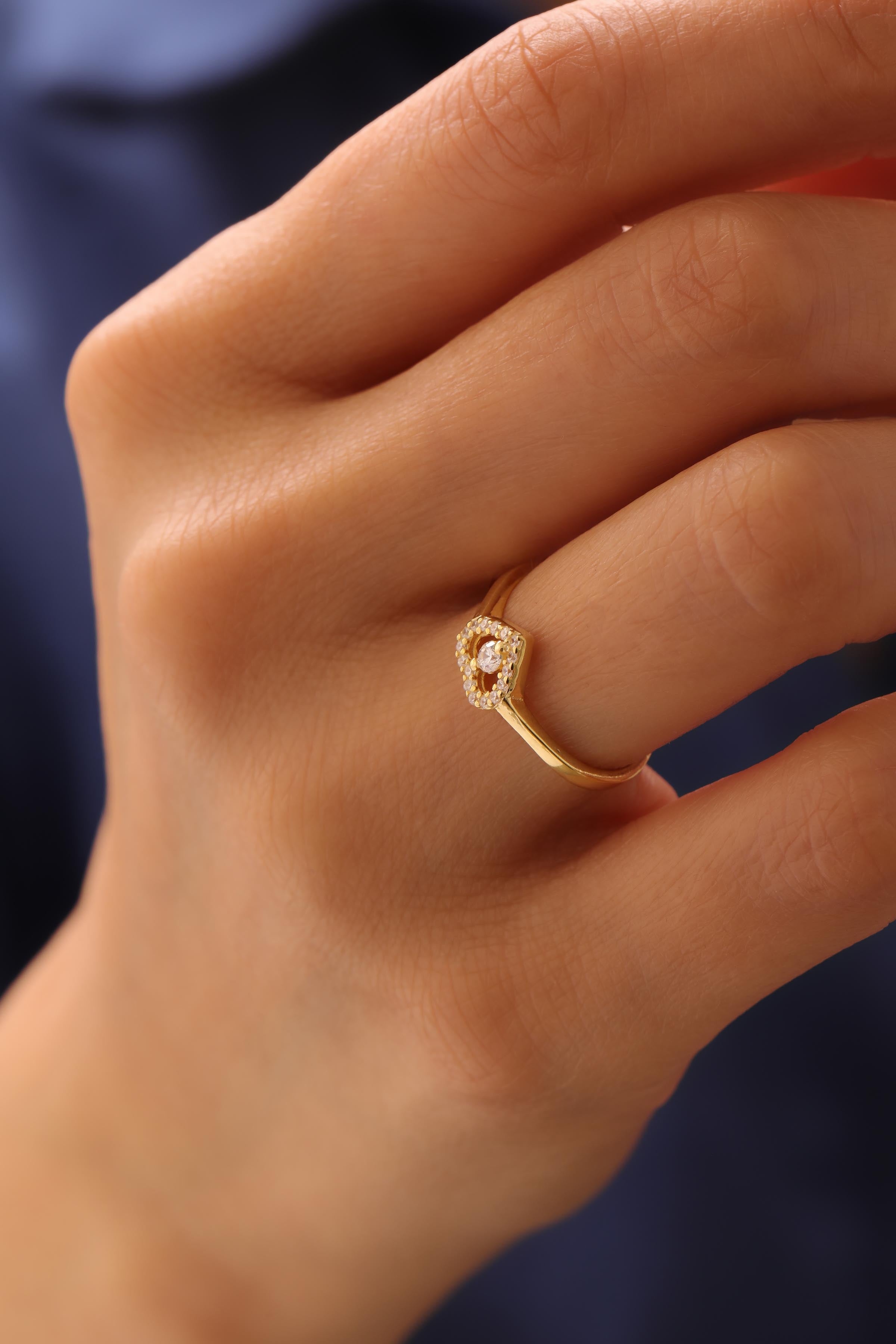 Heart Zirkonia Ring