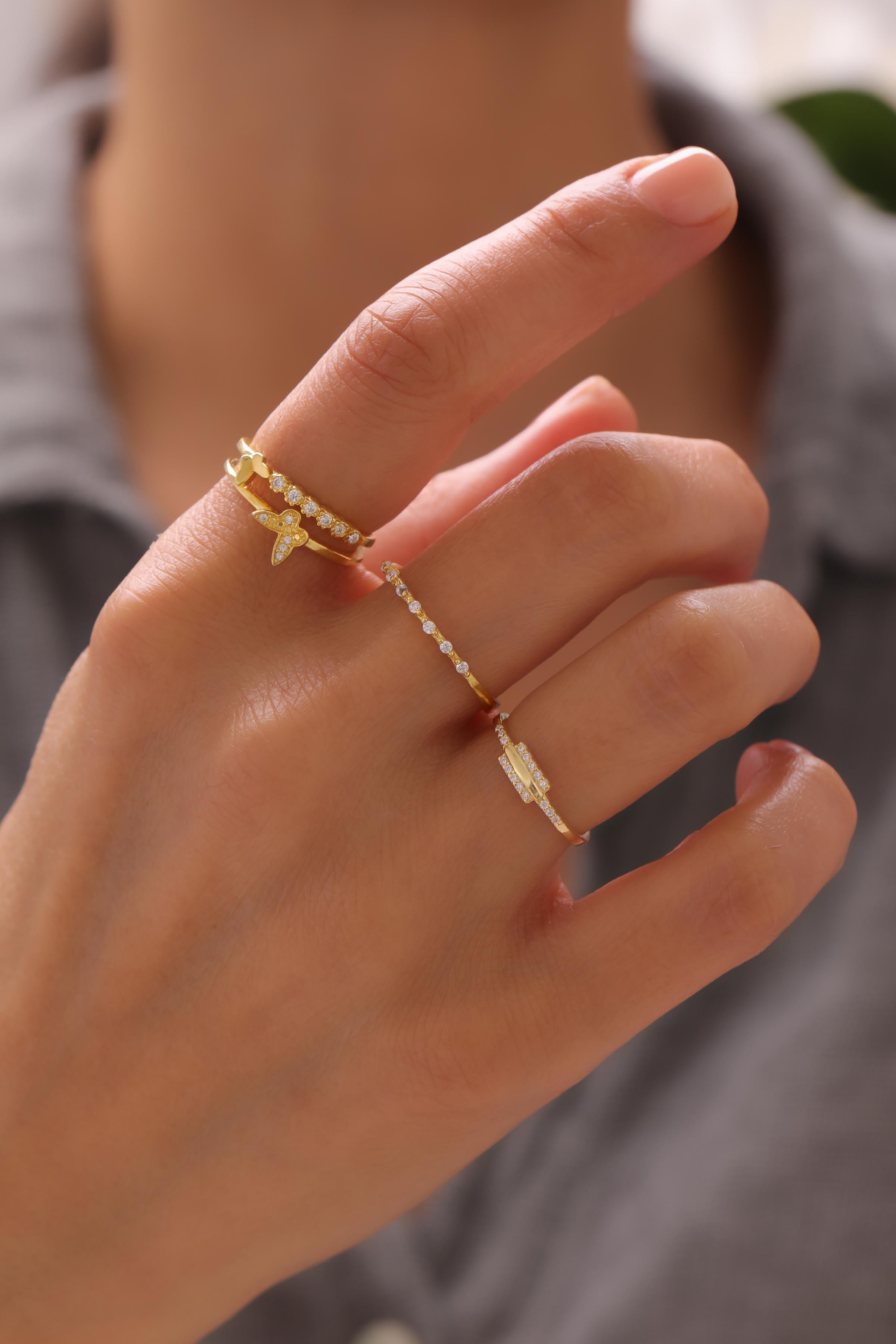 Butterfly Zirkonia Ring