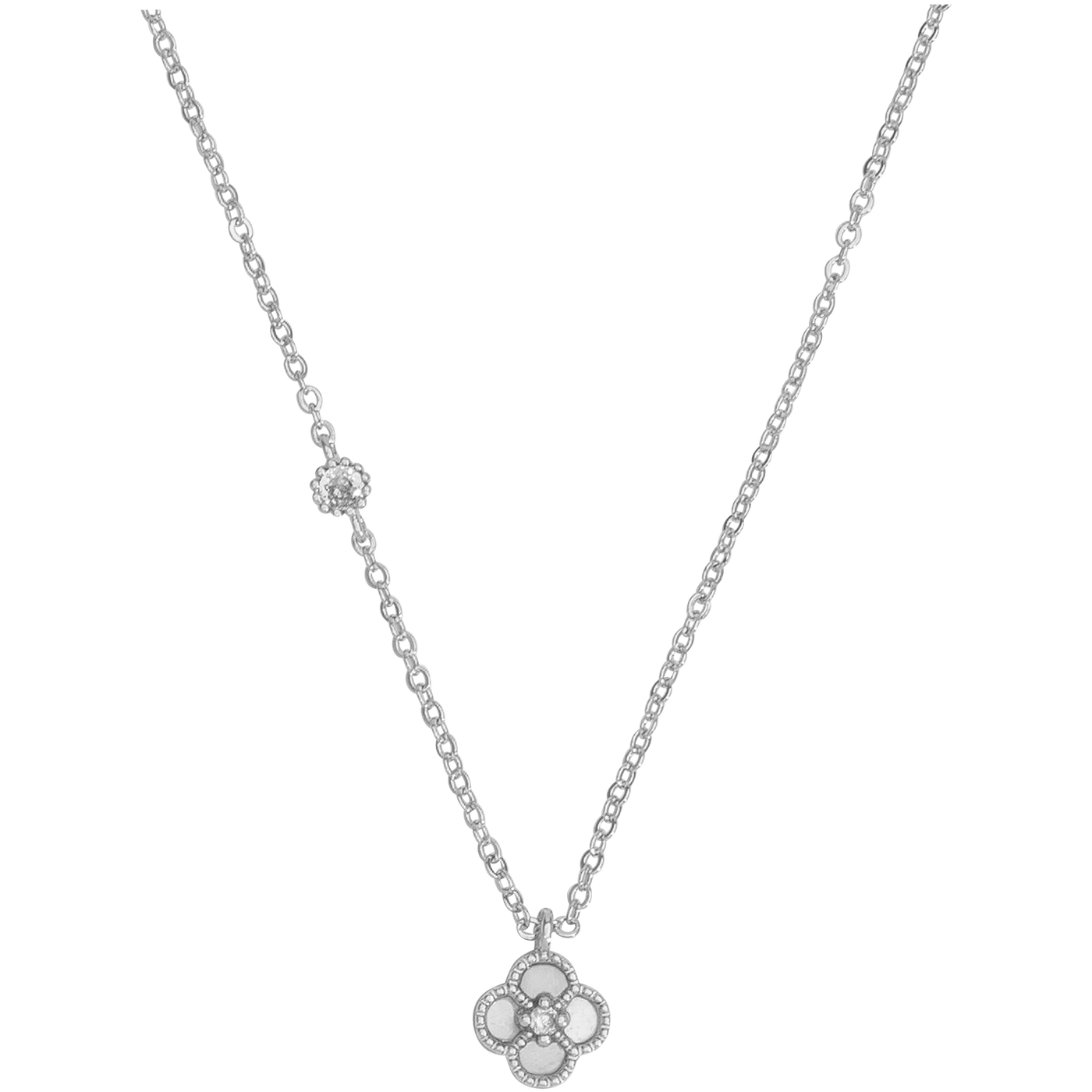 Joyful necklace with zirconia