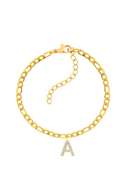 Bracelet Figaro with letter