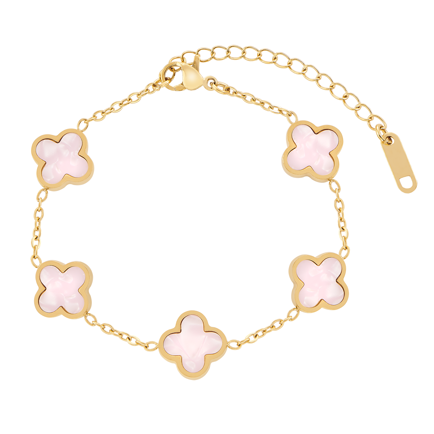 Pink Multiple Leaf Armband