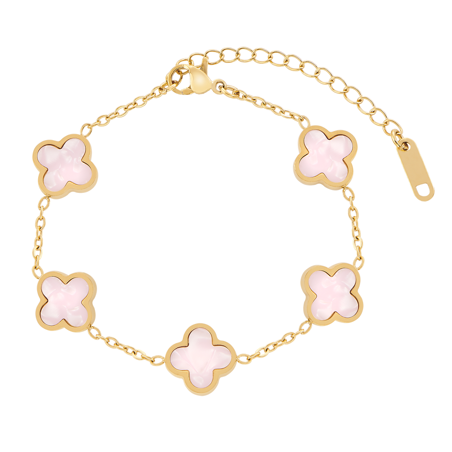 Pink Multiple Leaf Armband
