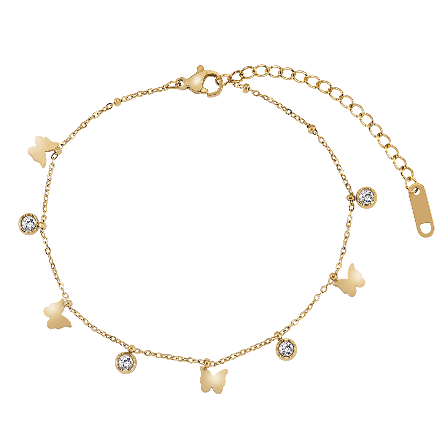 Shiny Butterfly Zirkonia Armband