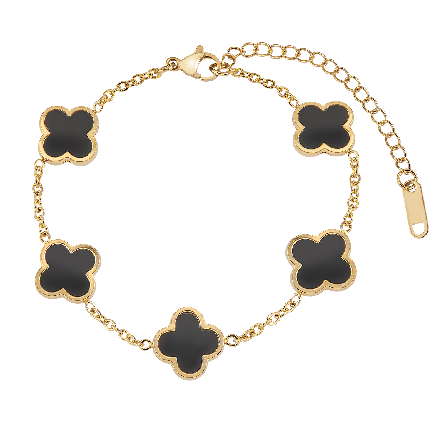 Black Multiple Leaf Armband