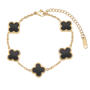 Black Multiple Leaf Armband