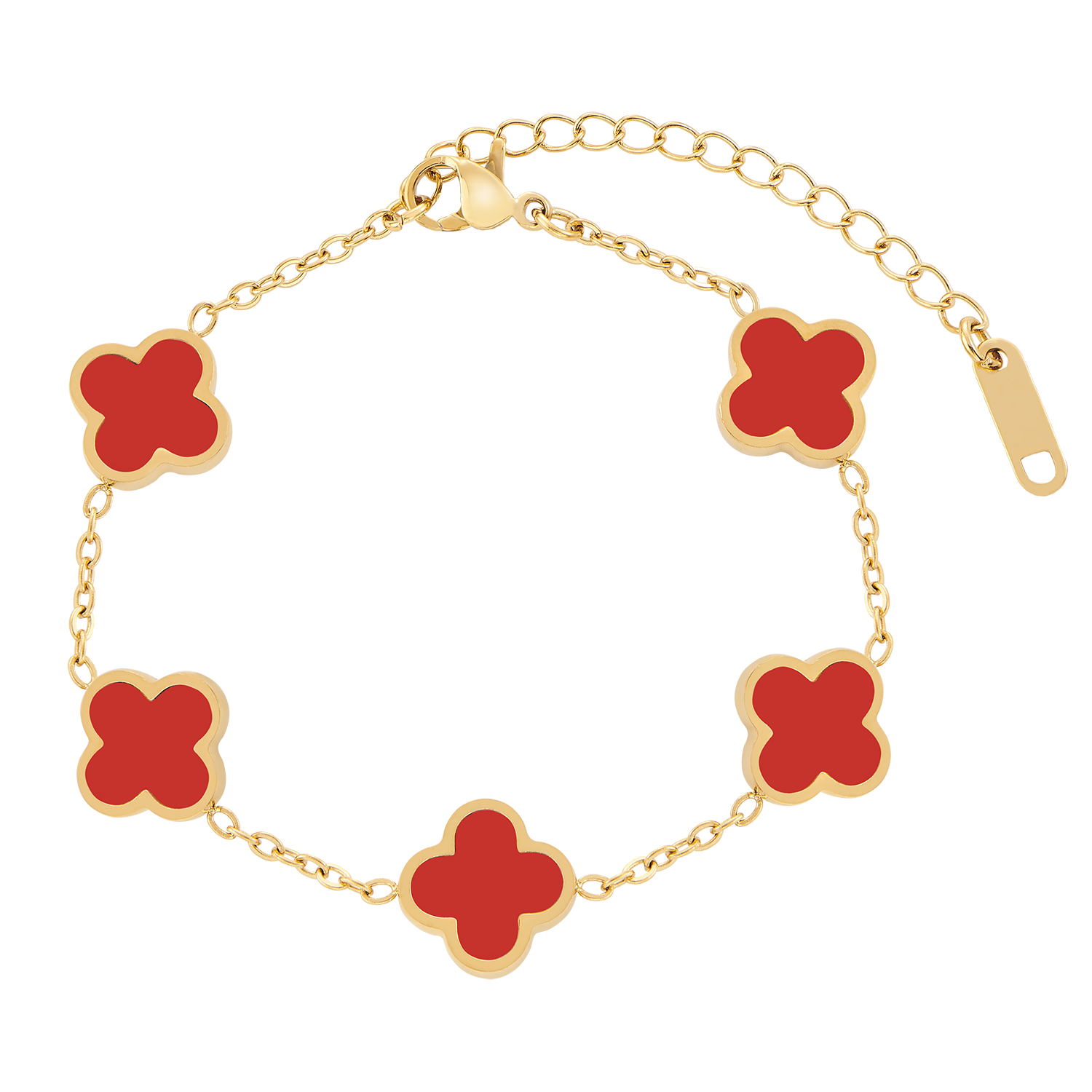 Red Multiple Leaf Armband