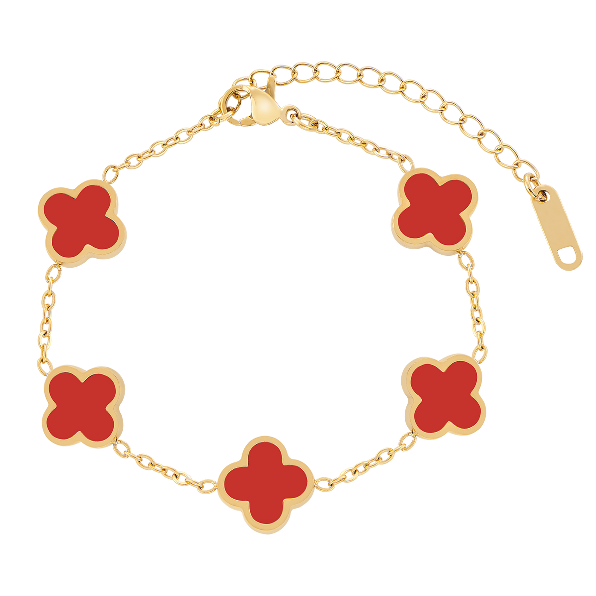 Red Multiple Leaf Armband