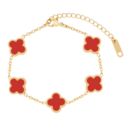 Red Multiple Leaf Armband