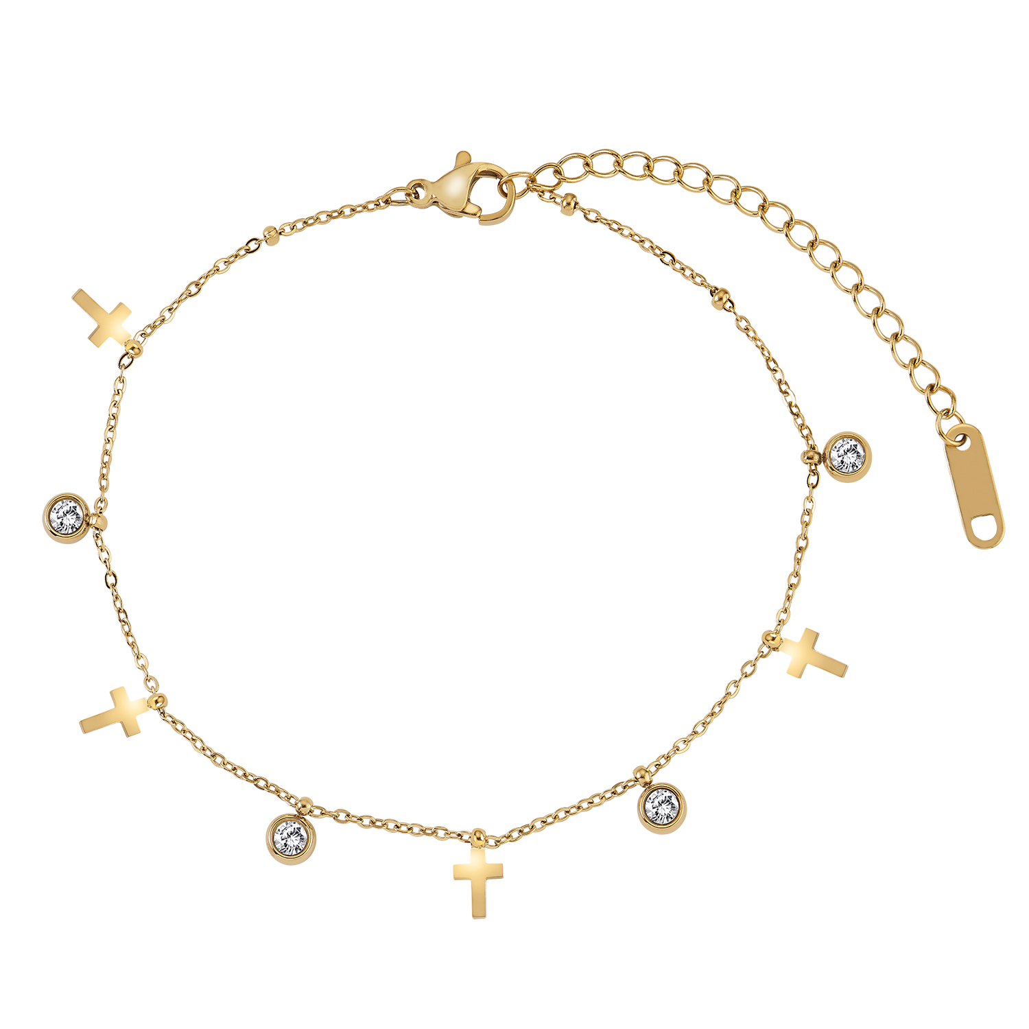 Shiny Cross Zirkonia Armband