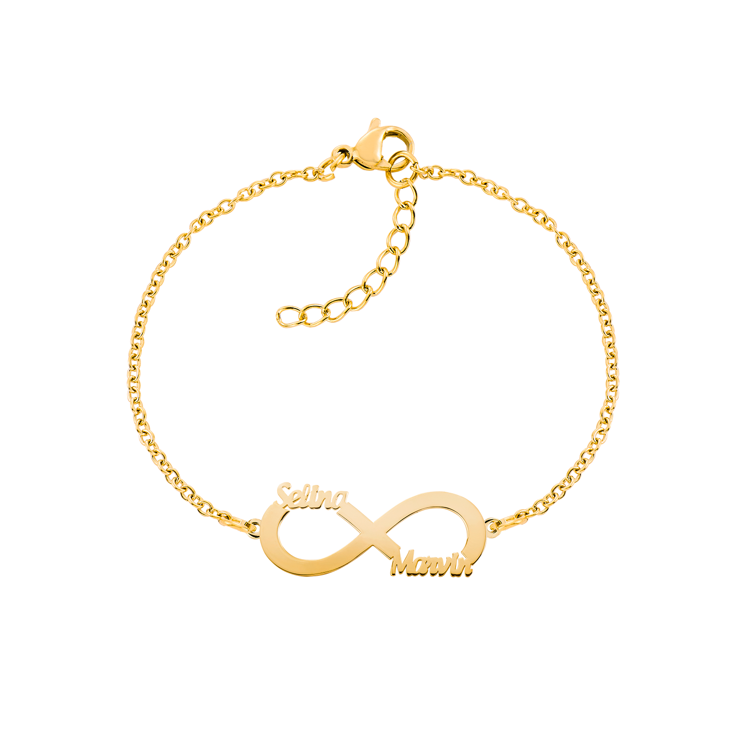 Infinity bracelet with name