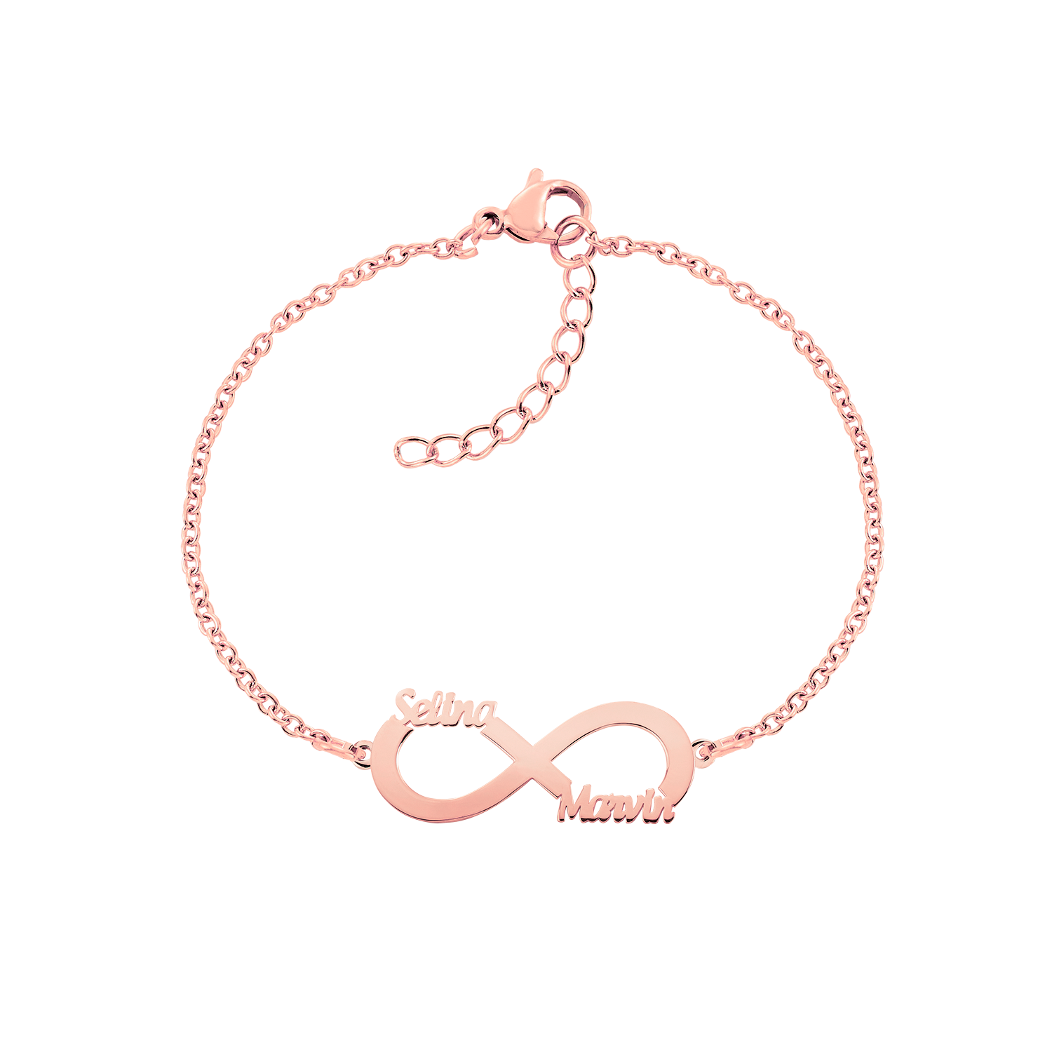 Infinity bracelet with name