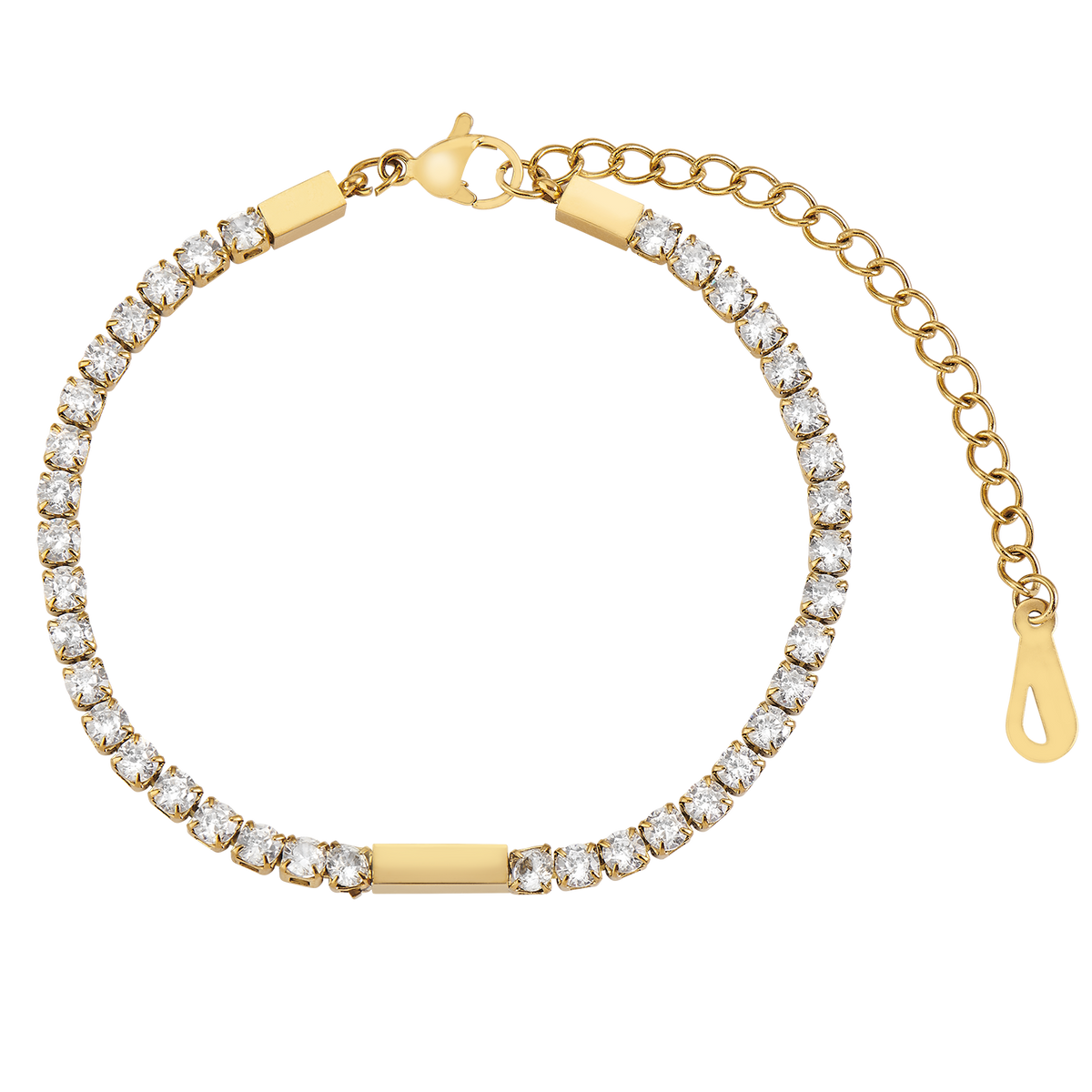 Bracelet en pierres précieuses brillantes