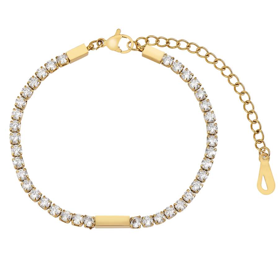 Bracelet en pierres précieuses brillantes