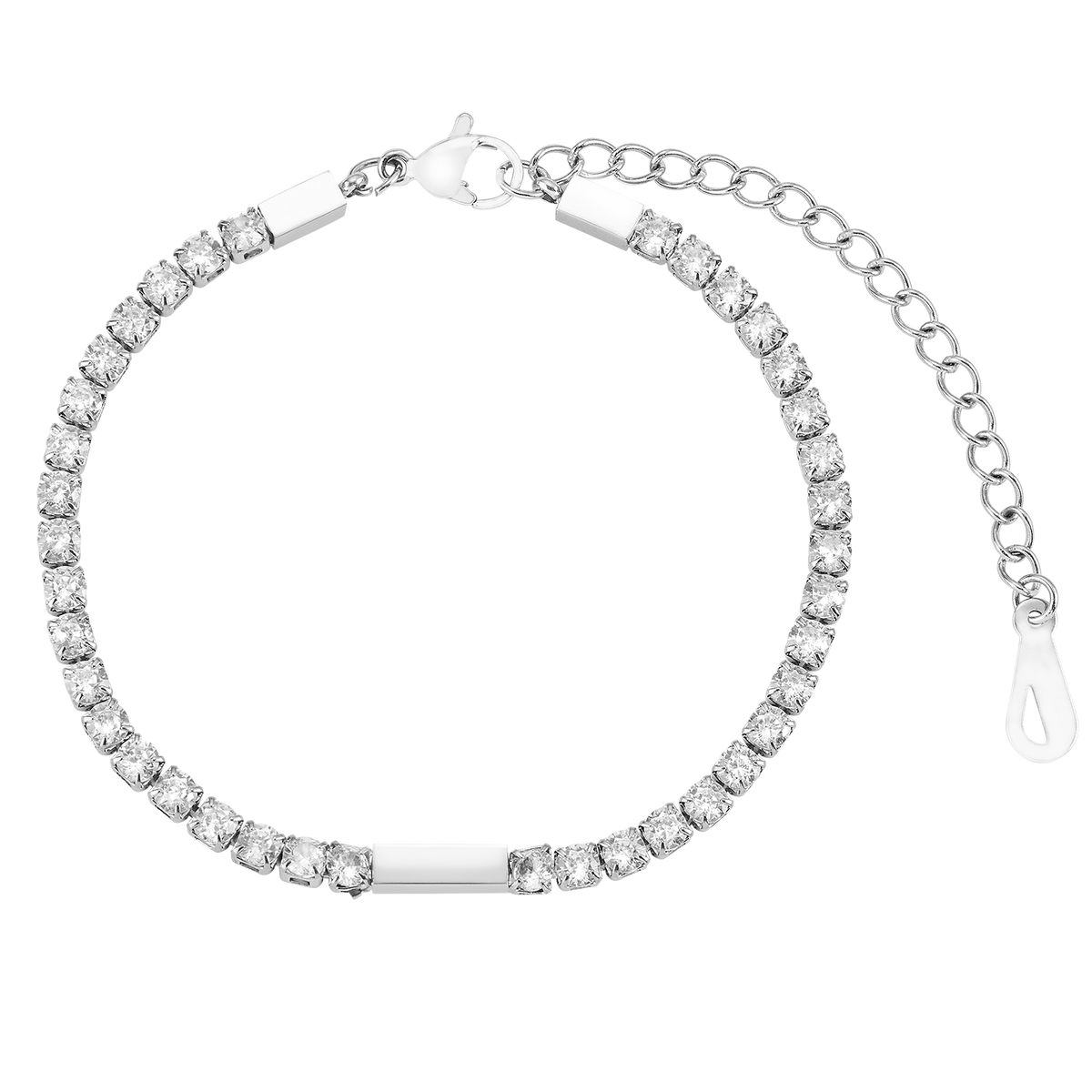 Bracelet en pierres précieuses brillantes
