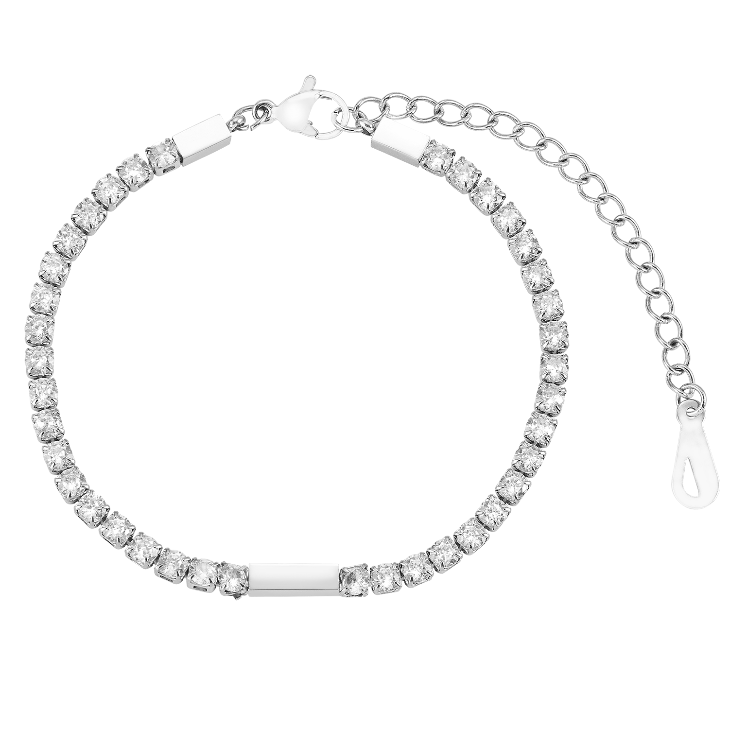 Bracelet en pierres précieuses brillantes