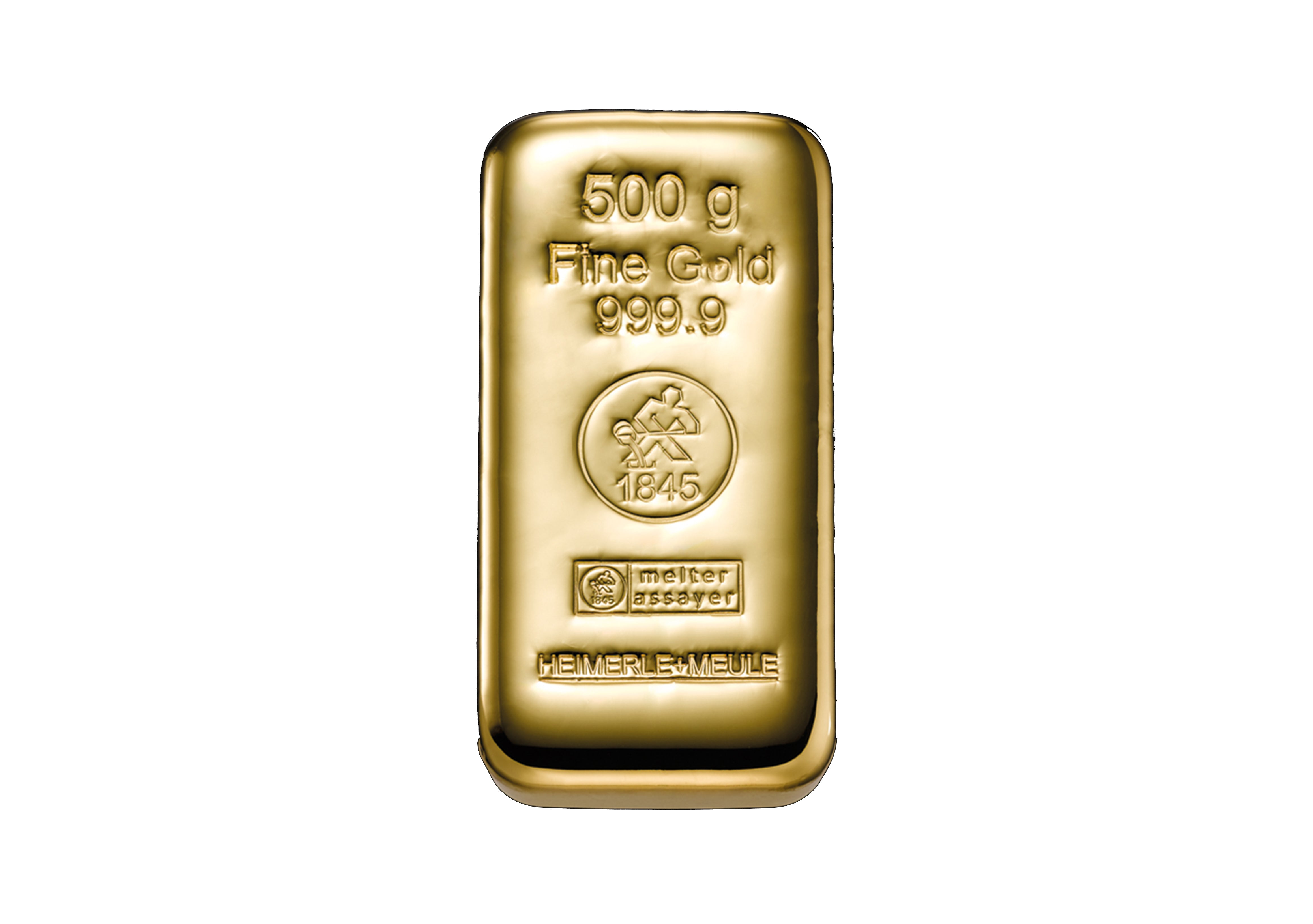 Feingoldbarren 500 g, gegossen