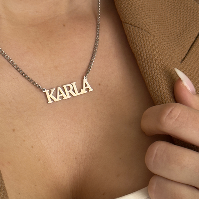 Gourmet name necklace - variant Cambria